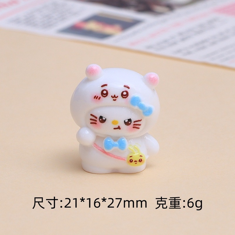 立体小八猫咪卡通手工diy自制饰品配件奶油胶树脂小配件材料批发|undefined