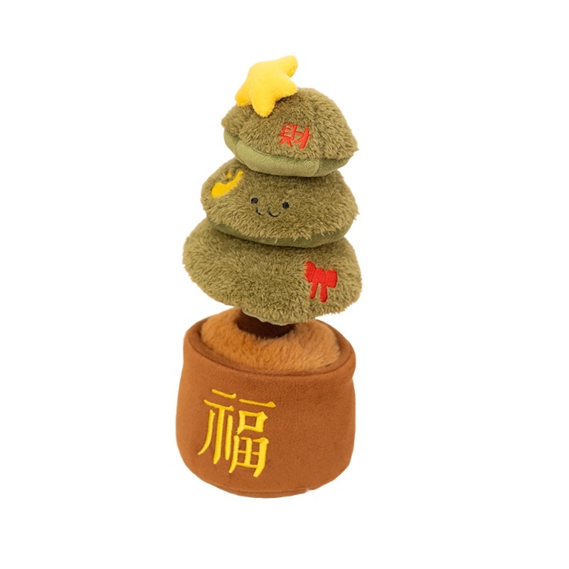 祈福圣诞树毛绒玩具创意圣诞节礼物公仔节日装饰摆件跨境爆款玩偶|undefined