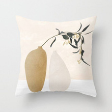 Flower Printing cushion cover Pillow case Home Decorativ跨境