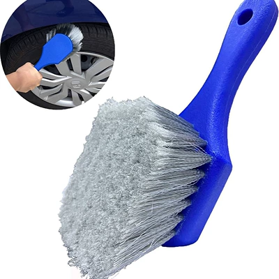 Blue Wheel Hub Brush Red Yellow Car Cleaning Tool Soft Bristle Car Wash Brush Tire Brush Cleaning Brush Car Wash Brush