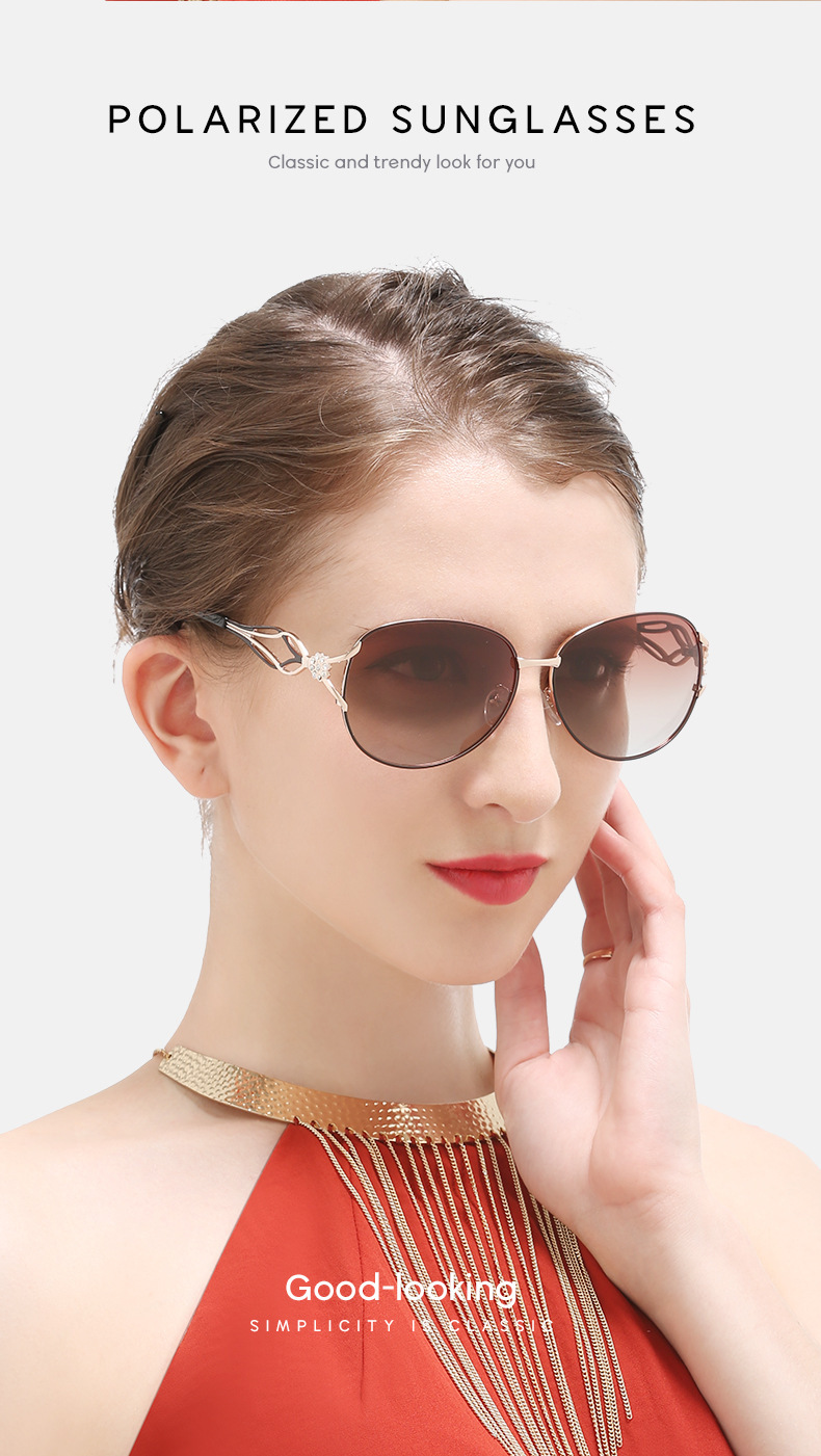 Ig Style Geometric Tac Oval Frame Diamond Full Frame Women's Sunglasses display picture 5