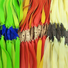 Street slingshot, two-color hair rope with flat rubber bands, 1.00mm, increased thickness