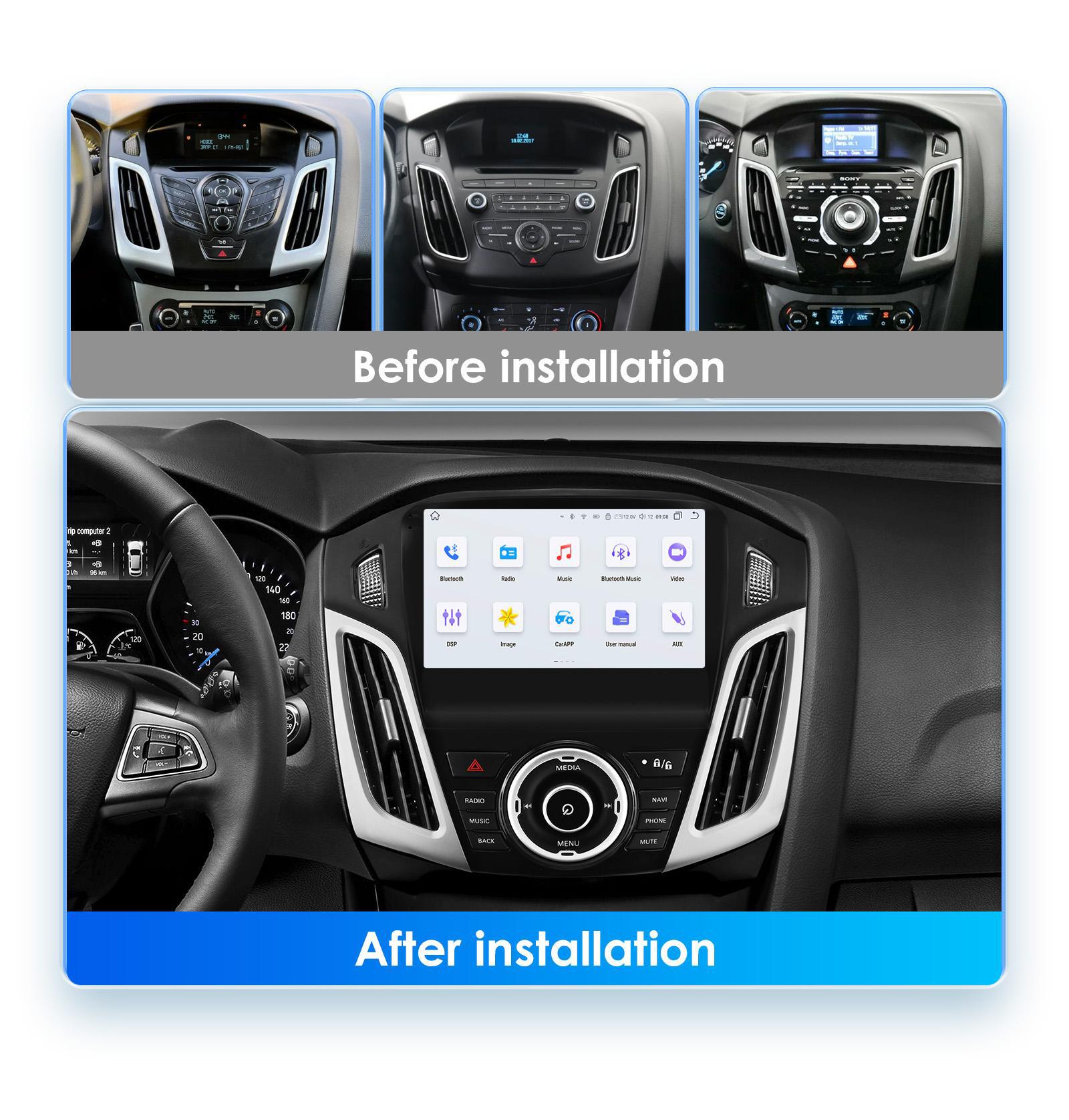 Suitable for 11-19 Models of Ford Focus Mk3 Android Smart Navigation Bluetooth Gps Integrated Reversing Camera System
