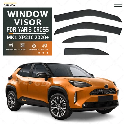 Suitable for Toyota Yaris Cross Rain Visor Yaris Cross Window Visor (Rain shield) - standard-packaging-without-logo-yaris-cross-mk1-xp210-2020-no-bright-strip-window-rain-shield-international-version-wheelbase-2560