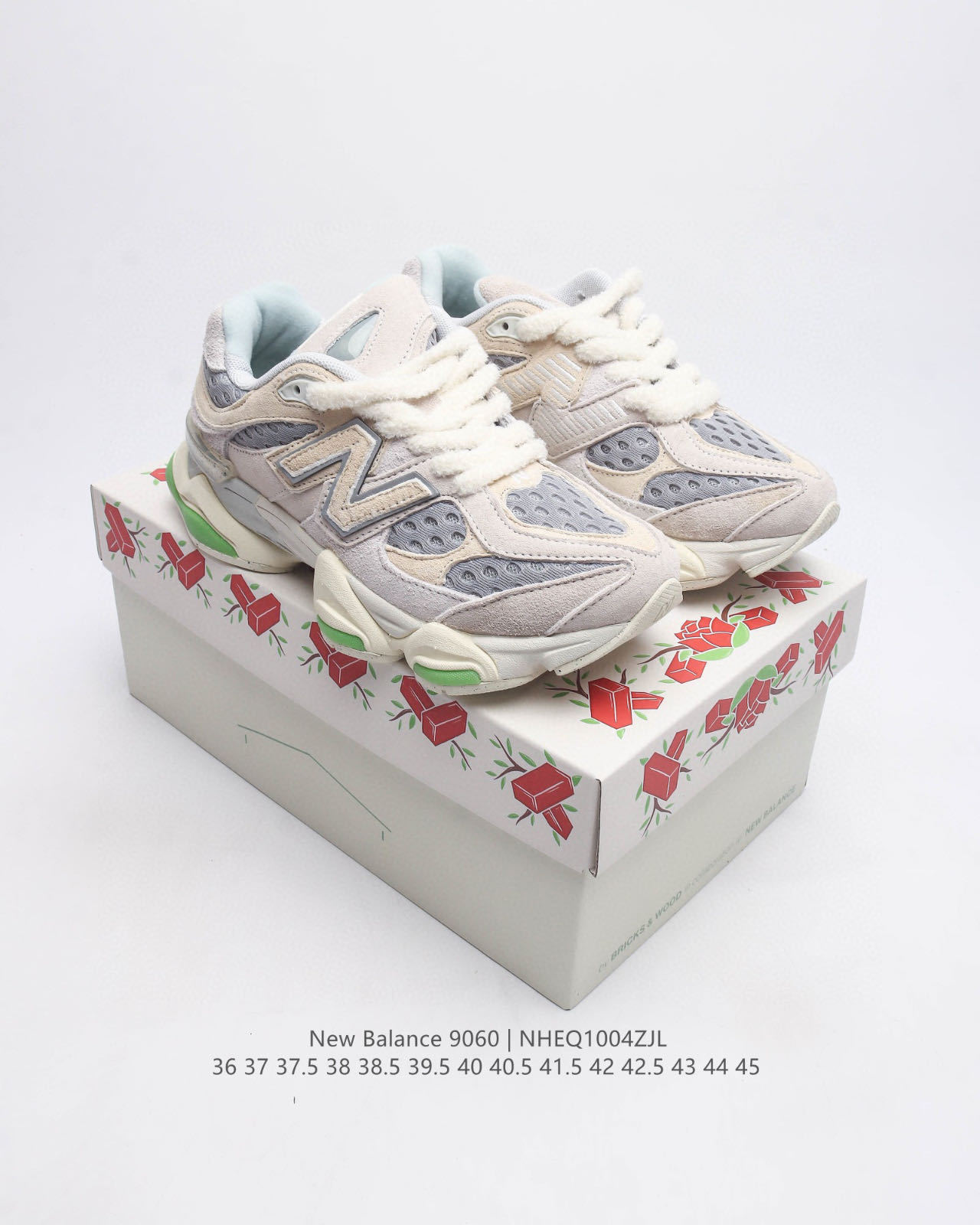 Fabricante Putian venta directa nb9060 milenio pezuña de elefante para hombres y mujeres con una base gruesa elevación deportiva de tendencia milenial para correr