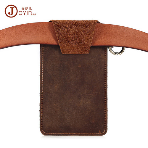 Phone Waist Bag Cross-Border Genuine Leather Tactical Waist Bag Men's Phone Bag Mademoiselle Leather Sports Waist Bag For Men Waist Bag