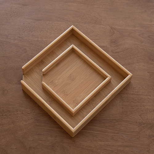 Bamboo Pu'er tea tray, tea appreciation tray, tea opening tray, tea box, tea set accessories, small and large sizes, zero distribution