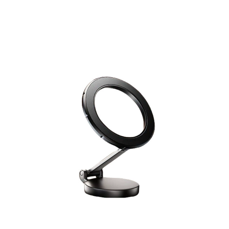 Folding phone holder, rotating strong magnet, mute support frame, 360 degrees