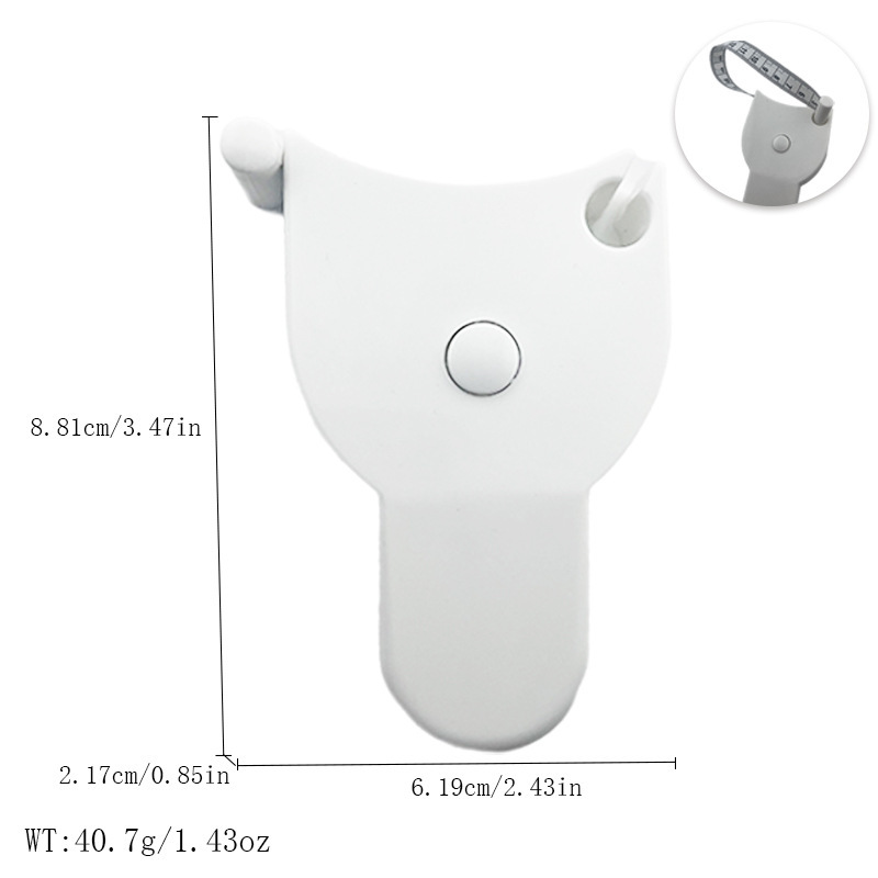 ドイツ品質皮尺ミニポータブル3メートル計量服定規ソフト定規伸縮定規キーホルダー|undefined