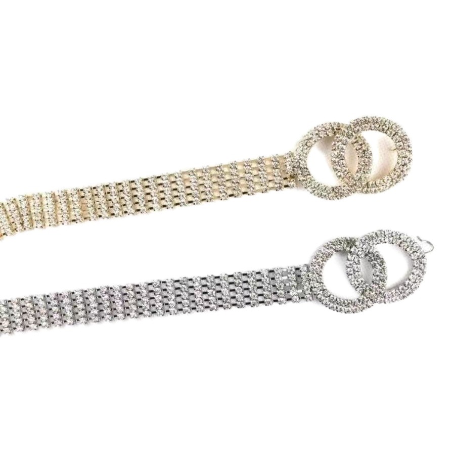 Transfronterizo europeo y americano rhinestone completo cinturón de diamantes cinturón de mujer con incrustaciones de diamantes de cristal cadena de la cintura AliExpress Amazon Venta caliente