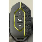 Key case cross-border Togg car key case Turkish new silicone protective case full-cover anti-drop soft shell protective case (Car key bag) - yellow