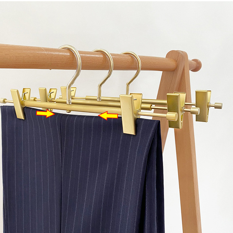 Thickened space aluminum alloy trouser stand wet and dry drying rack…