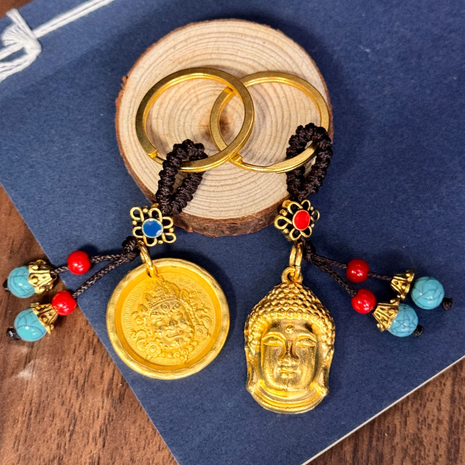 Mammon Key buckle parts men and women Ancient Pendant Shakin Retro Necklace Pendant Fabric wholesale Buddha head