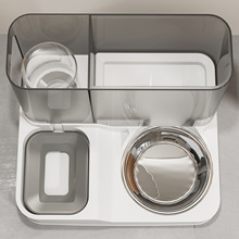 寵物自動飲水喂食器貓咪狗碗貓雙碗不插電喝水防打翻二合一組合