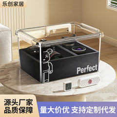 カメラ防湿箱一眼レフレンズ防かび撮影機材乾燥箱厚手付き携帯収納ボックス