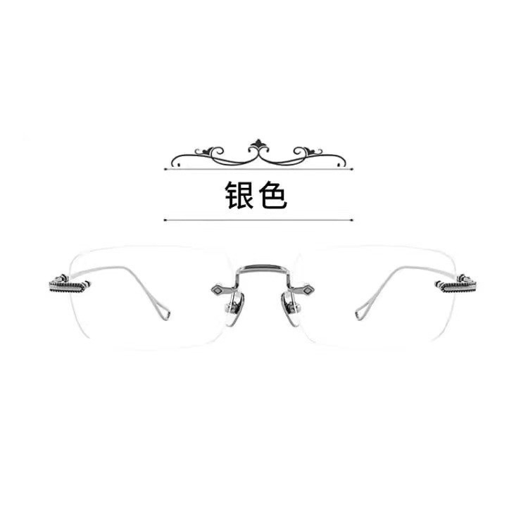 Nueva moda cortada sin marco gafas de alta definición anti-luz azul para hombres y mujeres de mediana edad, gafas de alta calidad cómodas de gafas de edad