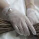 Summer Bride Short Wedding Dress Gloves Photography Wedding White Yarn Hanging Beads Women White Wedding Lace Gloves