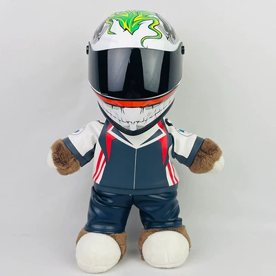 Motosiklet dəbilqələri – Car Decoration Gift Cycling Tail - 28cm-flower-bear-clown-s-size-includes-helmet-buckle