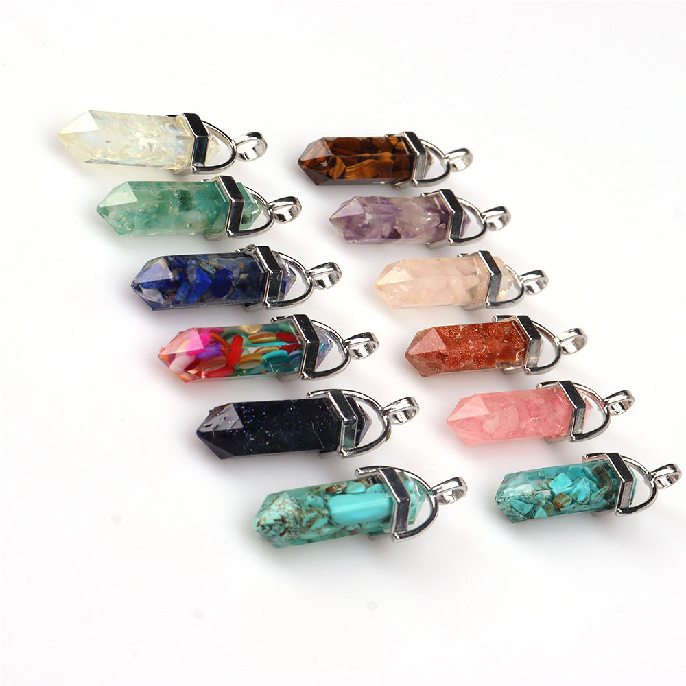 12g Weight Pendant, Rope Jewelry Making Type 8*32mm Jewelry Making Size DIY Jewelry Accessories Classification 1 Piece Quantity Crystal Material Hexagon prism Pattern Simple Style Style 1 Piece 8*32mm Crystal Hexagon Prism Pendant Rope 11