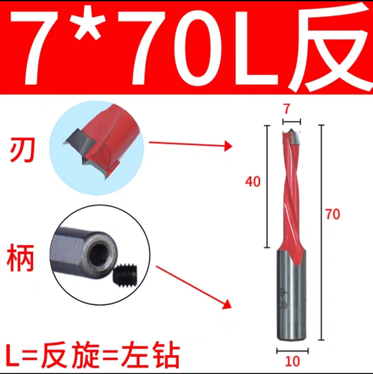 Carpentry, metal drill, three in one