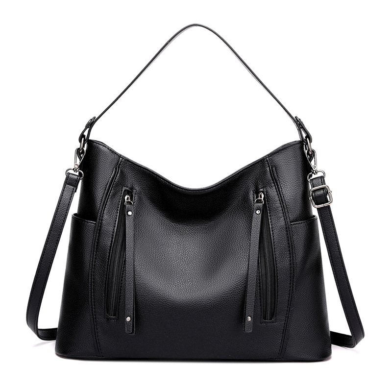 Trend fashion One shoulder Messenger Female bag 2020 new pattern Europe and America Retro pu Handbag High-capacity Soft leather Bag