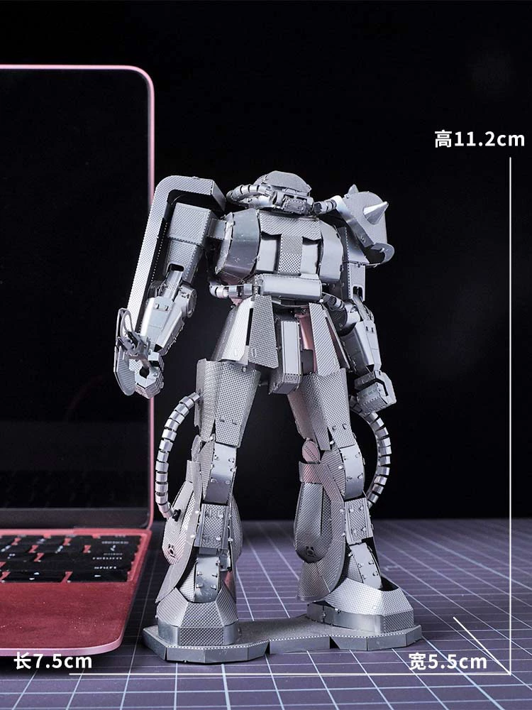 Любовная булавка металл DIY DIY лэптура модель 3D стерео головоломка Гандам MS-06 ZAKUII Zagu