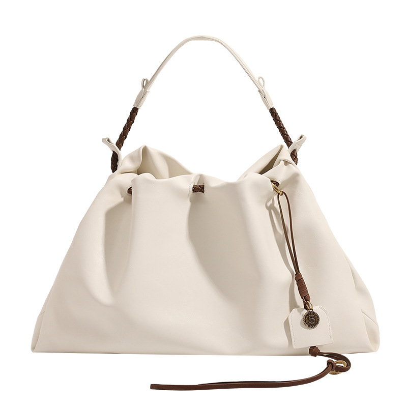 Stylish Women's Drawstring Tote Bag Large Capacity Shoulder Bag_voghion.com