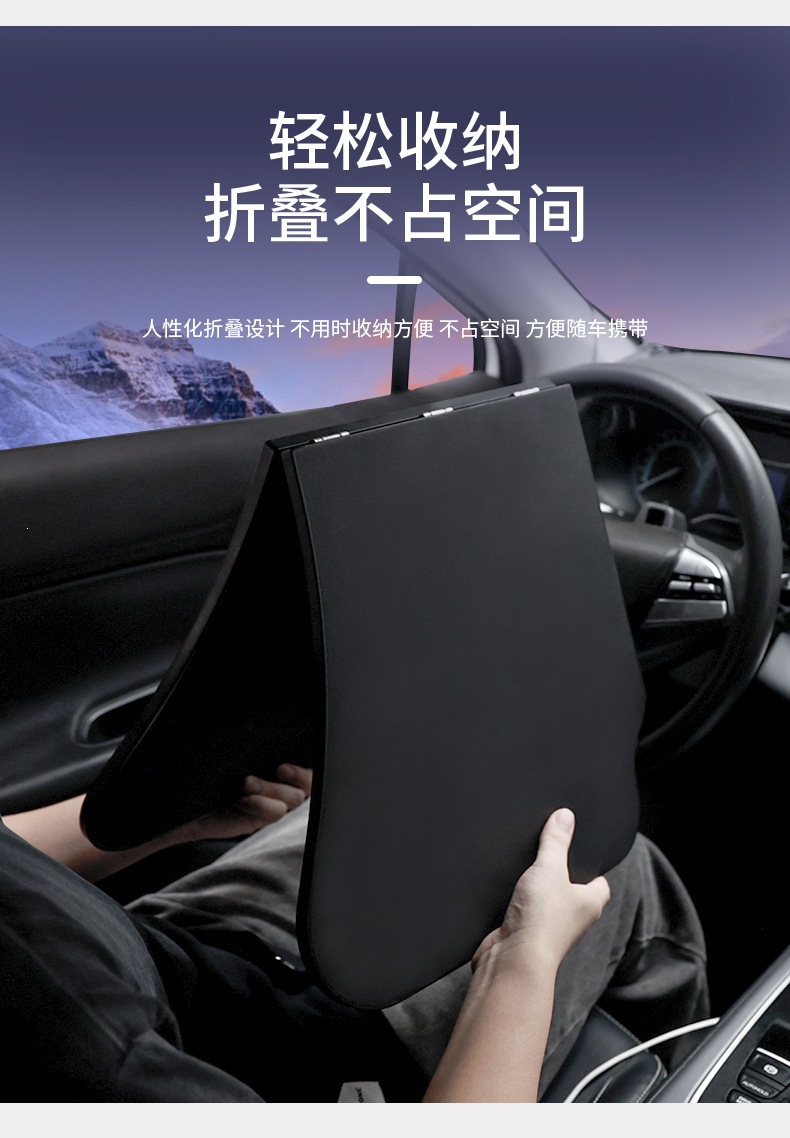 Cross-Border Car Computer Desk, Car-Mounted Folding Small Table Stand, Steering Wheel Dining Table, Passenger Seat Small Table