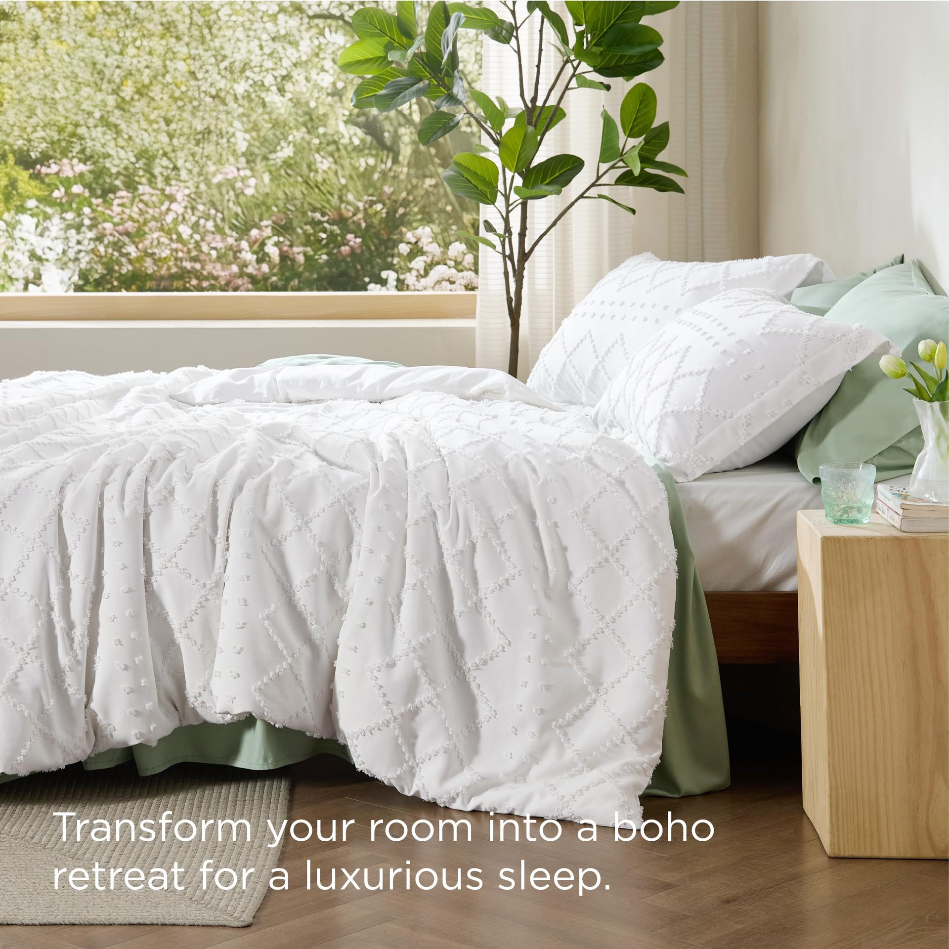01 - White (No Comforter) Cal