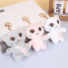 廠家直供卡通貓咪毛絨玩具掛件掛飾書包兒童節禮物包包掛飾批發