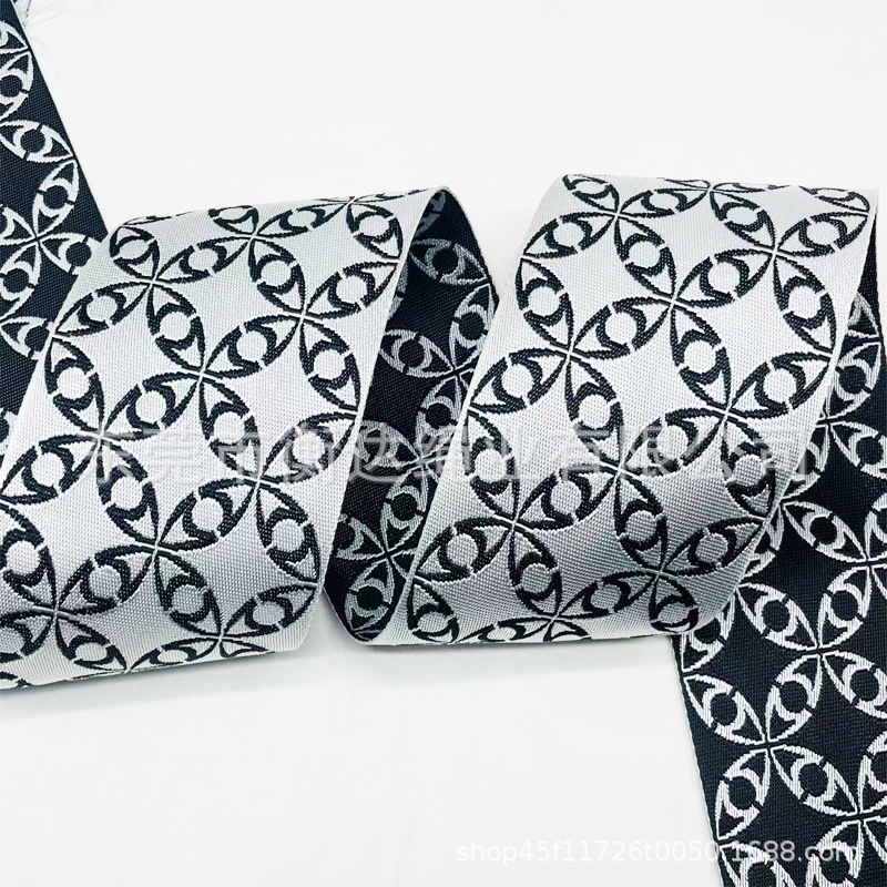 Personalizado 1 - 10cm de espesor 1mm brillante imitación de nylon jacquard cinturón bolsos zapatos sombreros teléfonos móviles correa de tela