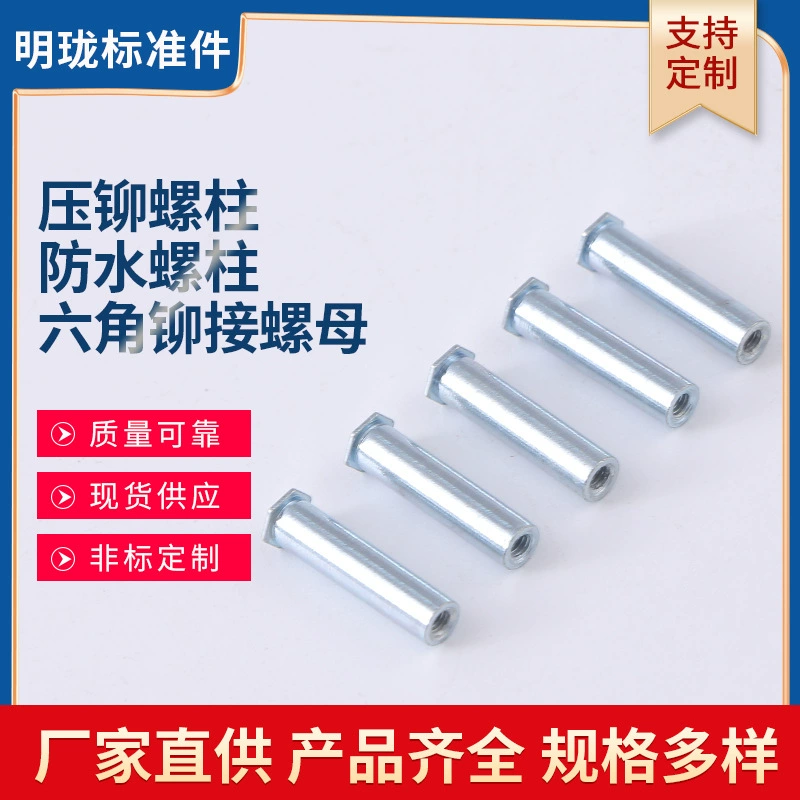 Поставка нержавеющей стали заклепки Шпильки шестигранные заклепки гайки водонепроницаемый шпильки механические электронные части оборудования