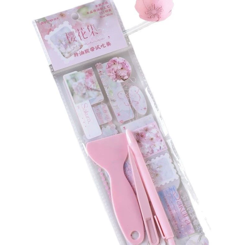 Joytop悦木 Sakura Collection-Специальная пробная упаковка масляной ленты (PET материалы) милое украшение