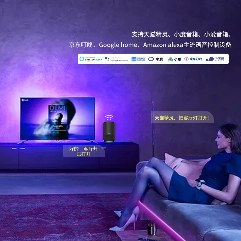 Small wireless controller, LED light strip, 24 keys, remote control