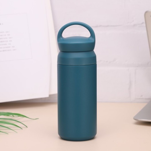 Comercio exterior nuevo 304 taza de café de acero inoxidable elemento japonés portátil doble tapa taza de regalo portátil al aire libre taza portátil