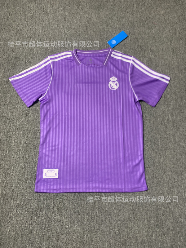 サッカーユニフォーム 2425 レアル・マドリード ホーム 半袖Tシャツ メンズ サッカークラブ ジャージ プリント入り 速乾性 通気性|undefined