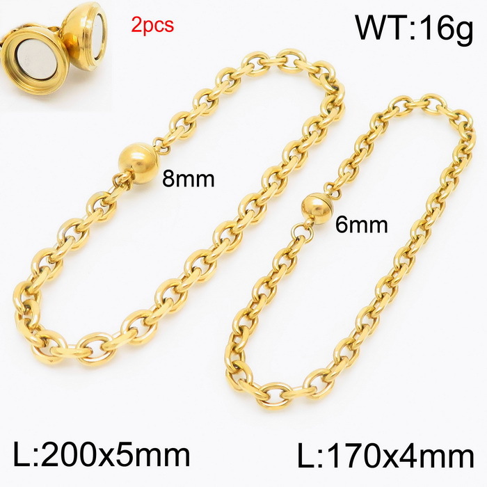 사이드 컷 O형 체인(스틸 컬러)