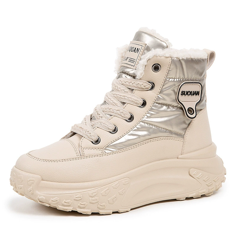 Platform winter boots, K6719, warm plush lining, non‑slip sole, sizes 35–40