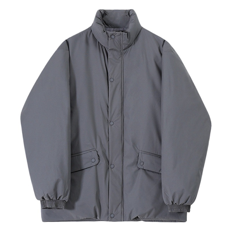 MYQ de alto grado de cuello alto de algodón acolchado abrigo de invierno cálido abrigo de los Hombres estilo coreano suelta de moda de algodón acolchado abrigo engrosada Chaqueta de algodón acolchado