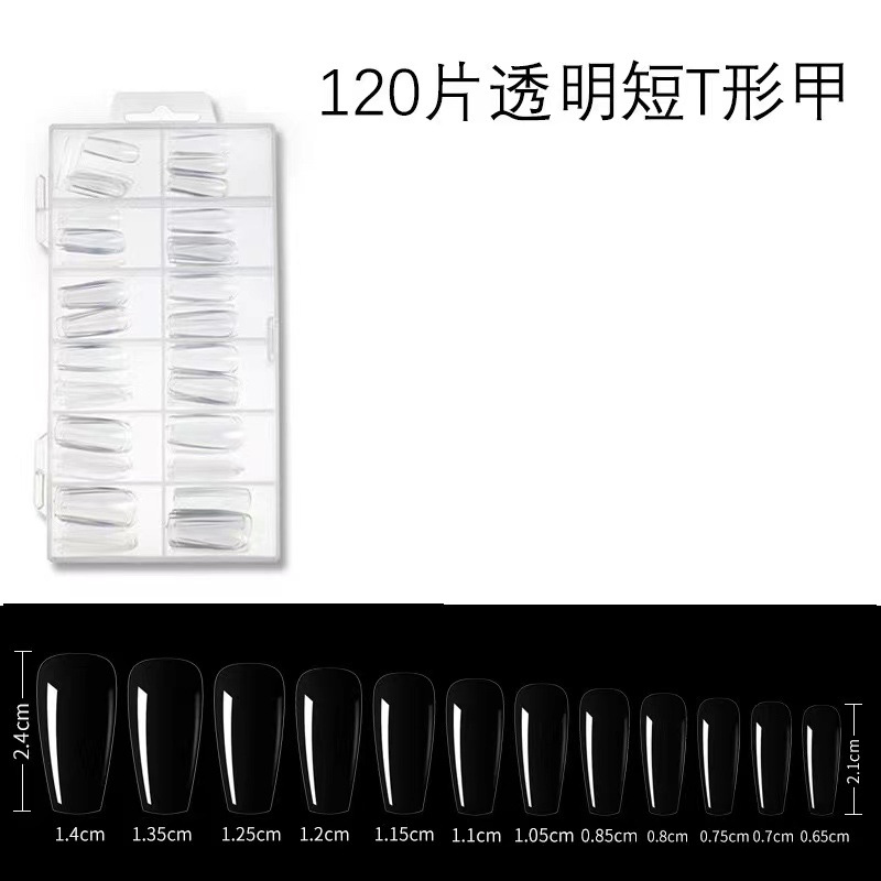 Esmalte de uñas transparente plegable sin fisuras tallado ultrafino esmalte de uñas tienda de esmalte de uñas caja especial de 120 PP