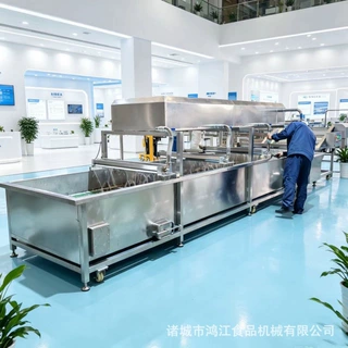 面条鱼挂冰机 流水式猪蹄挂冰机 全自动冰衣机海鲜类挂冰流水线