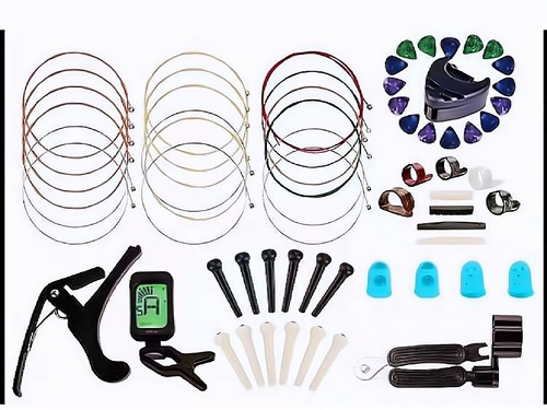 Amazon Best Selling Guitar Accessories Set Capo Pick Strings Three-in-One String Changing Tool Set