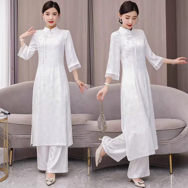 9616 Элегантное женское платье-ципао в западном стиле, новая коллекция 2023 года, весна-лето, улучшенная традиционная китайская одежда