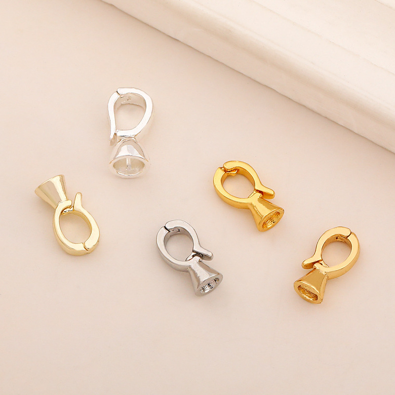 Factory Direct Sales of Smooth Pearl Clasps Plated with 18K Gold, High Color Retention, Bracelet and Necklace Connectors, Handmade DIY Jewelry Accessories