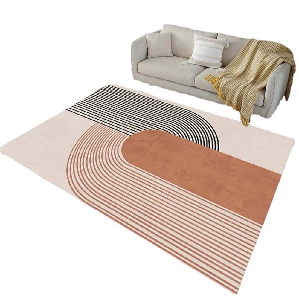 Transfronterizo de estilo europeo color sólido alfombra sala de estar mesa de café dormitorio felpa noche arte japonés ins estilo piso mat