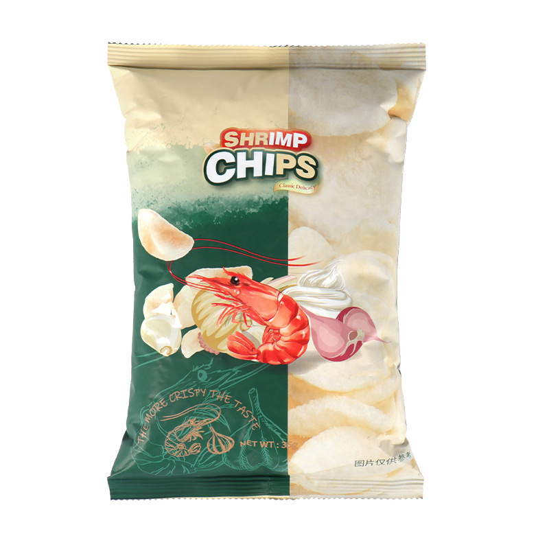 インドネシア ドージ グラス エビ チップス 35g オリジナル ガーリック風味 ポテトチップス オフィス ドラマ カジュアル パフ スナック エビ チップス|undefined