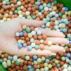 陶粒花用墊底水培多肉營養土種花陶土粒養花鋪面石透氣彩色陶粒球