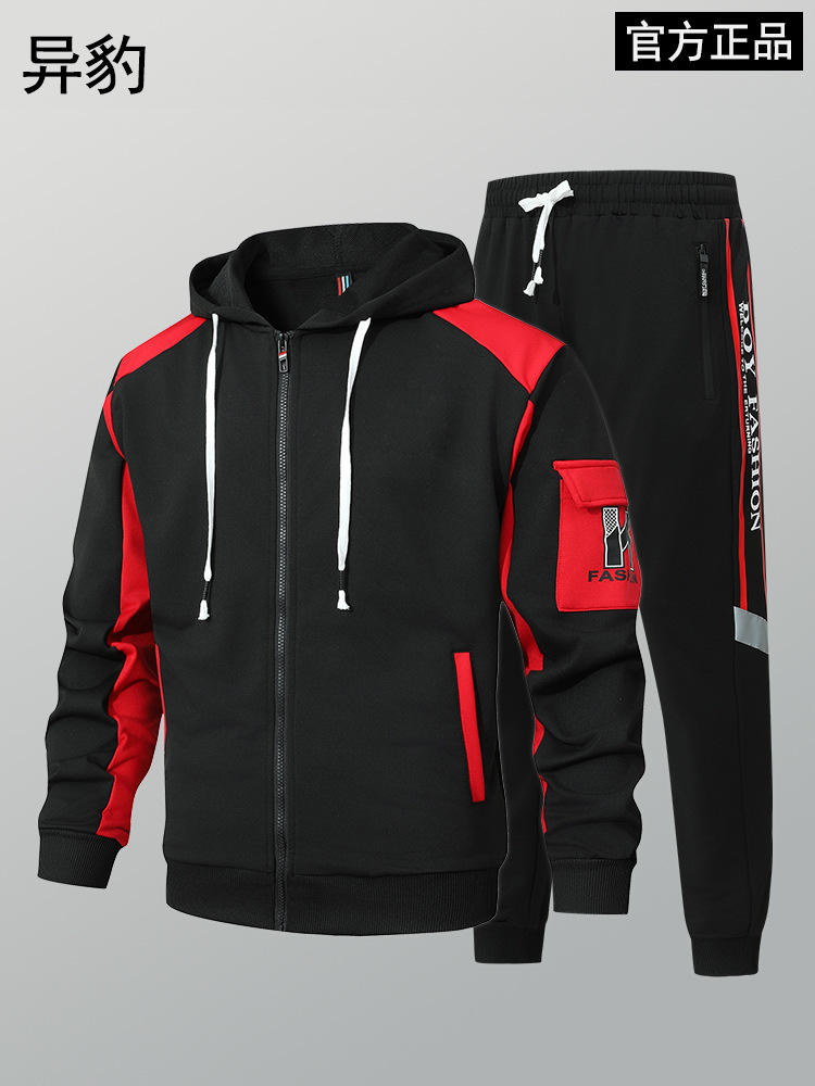 Trajes deportivos casuales personalizados para hombres y mujeres, sudaderas de moda juveniles, uniformes escolares, uniformes de grupo, conjuntos de dos piezas con capucha a la moda.