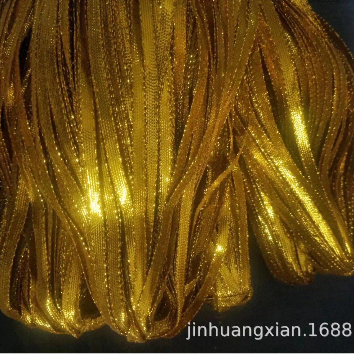 彩金线工厂加厚8股金丝线闪亮片高强diy吊牌手工编绳金银线编织丝