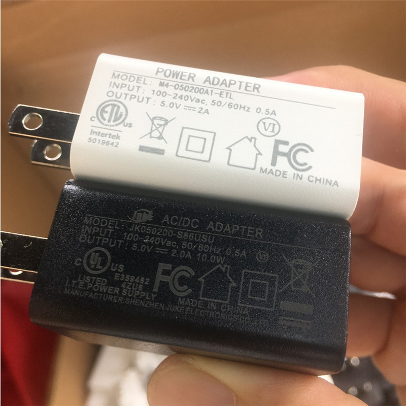 US 5V1A Power Adapter 5W US Certified USB Charger Factory Direct Delivery Fast Sample Delivery Fast